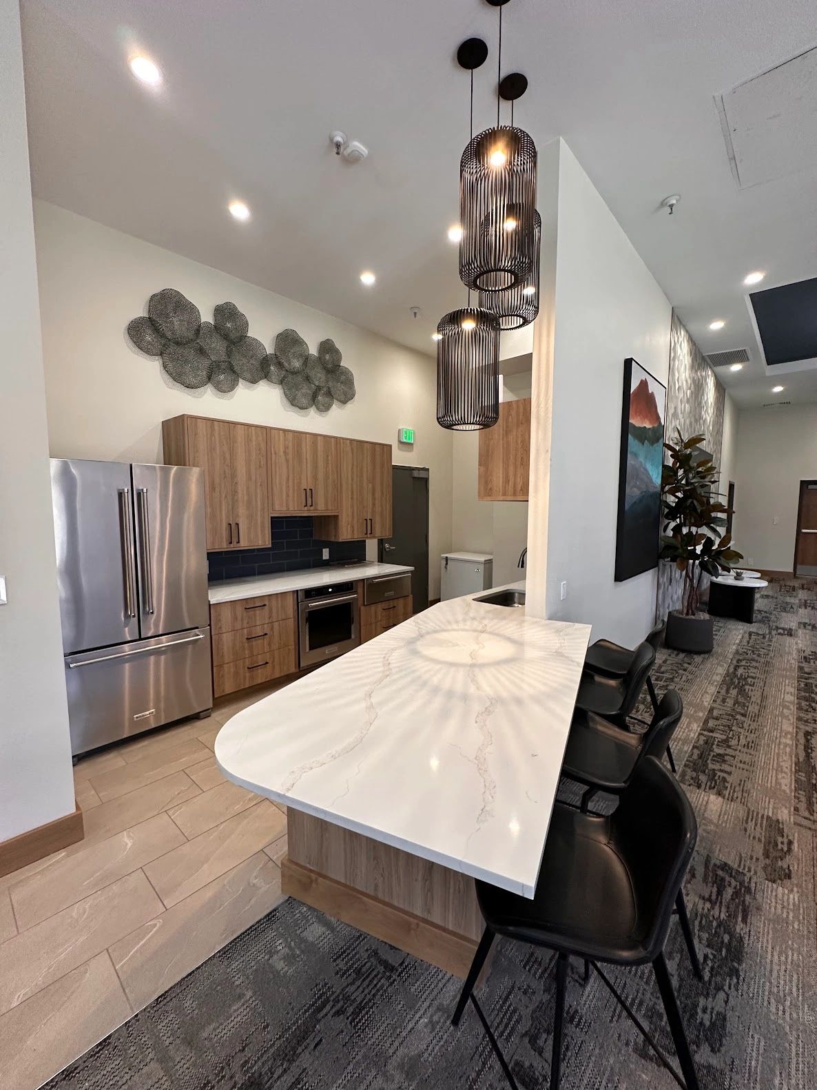 Renovated common area by Metro Construction Group